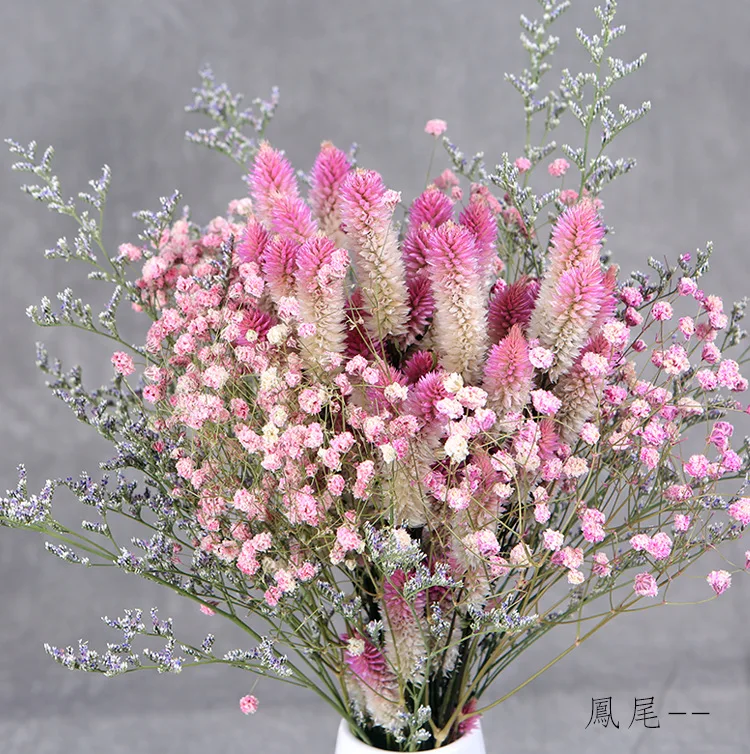  Оптовая распродажа в 2021 году Eheap настоящие сохраненные цветы искусственные и сушеный хвост Феникс букет для украшения