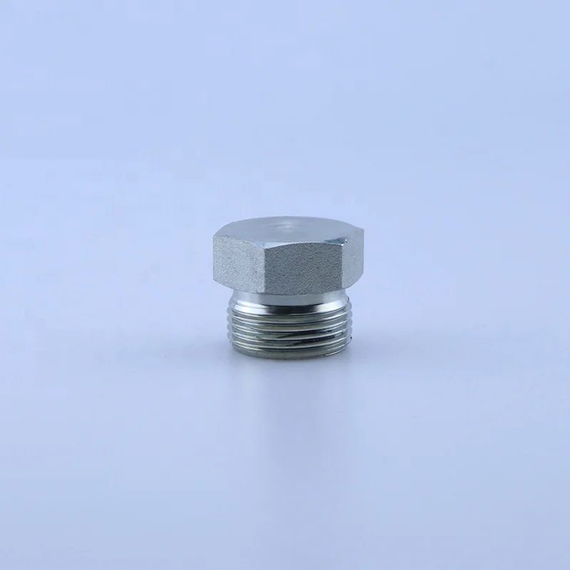 4C 4D Series High precision metric female 24 degree transition joint hydraulic hex head pipe plug