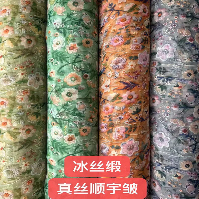 2024 новый продукт, различные цветочные узоры, 100% ткань из вискоза для женских платьев