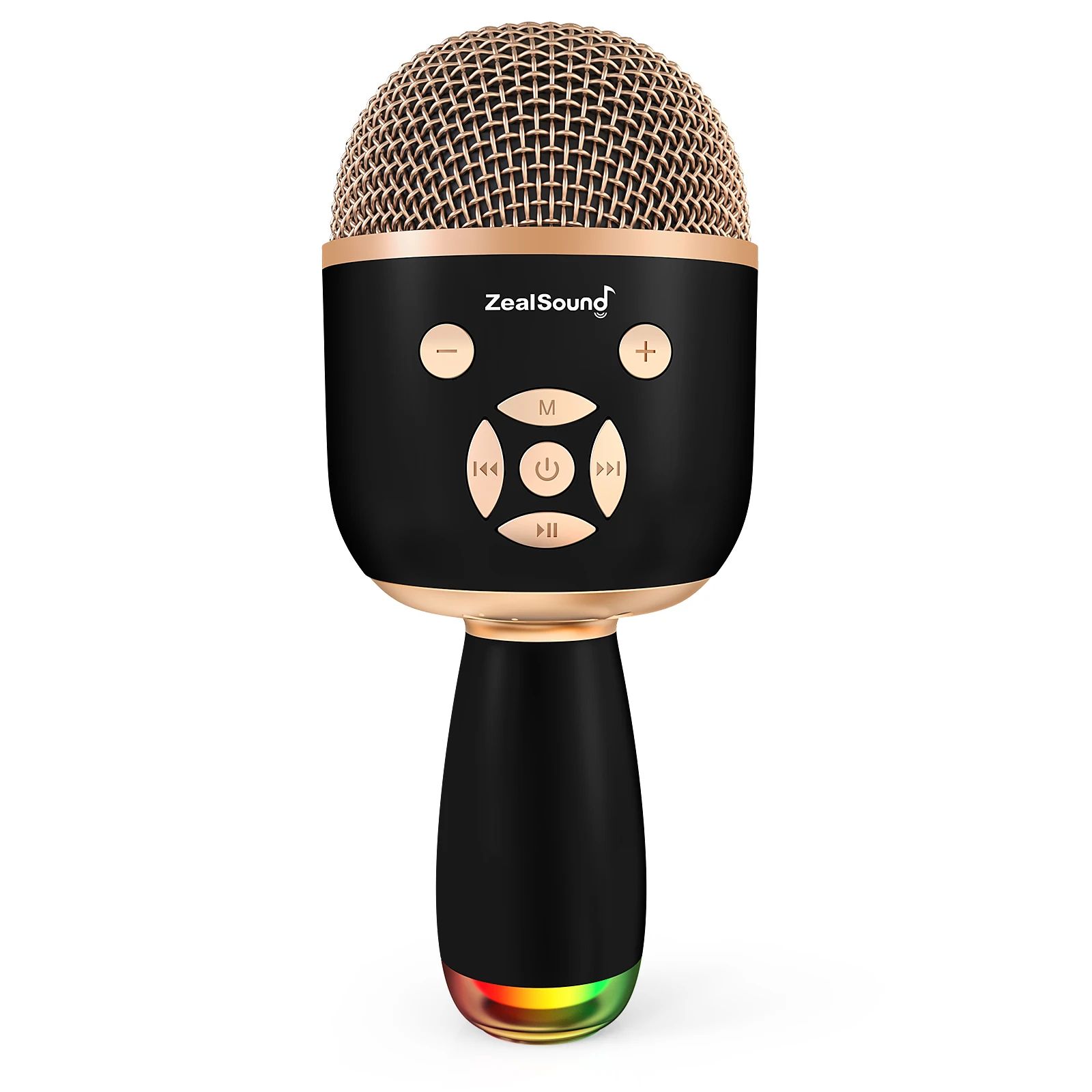2022 New Style Customize Logo Kids Gift Wireless Disco Led Handheld Speaker Karaoke Microphone With Ce Rosh Fcc