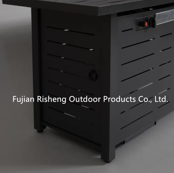 RS-R42001 42 inch Rectangular pure iron 50000 BTU Outdoor Propane fire pit Gas Fire Pit table for garden patio