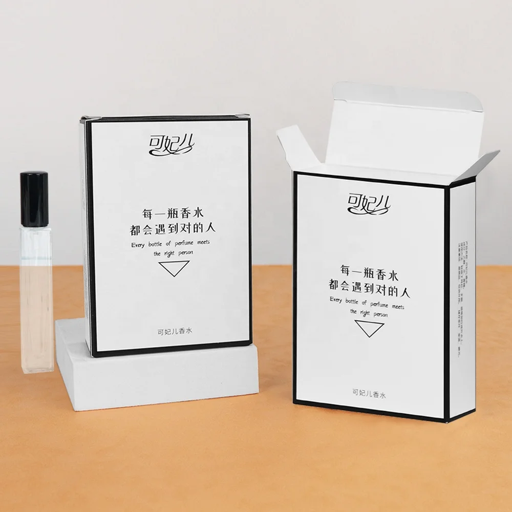 Factory Direct Price Cosmetics Packaging Foldable cosmetic essence oil Perfume Cartons Packaging Box Set