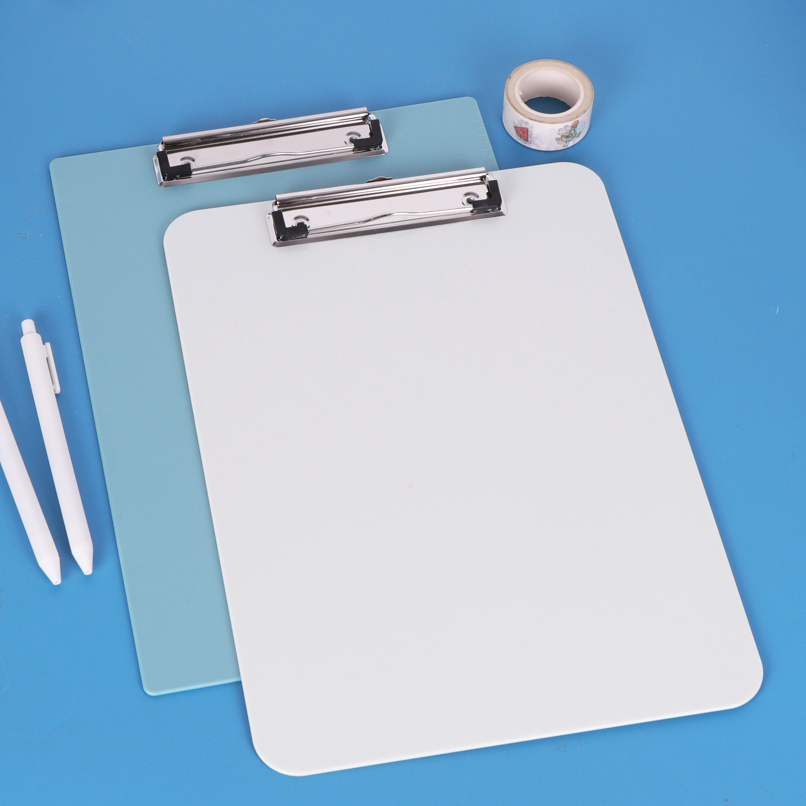 YUZMEI Plastic A4 A5 Clipboard Clip Writing Board Writing Board Menu Stand Letter Size Clipboard Clipboard With Flat Clip