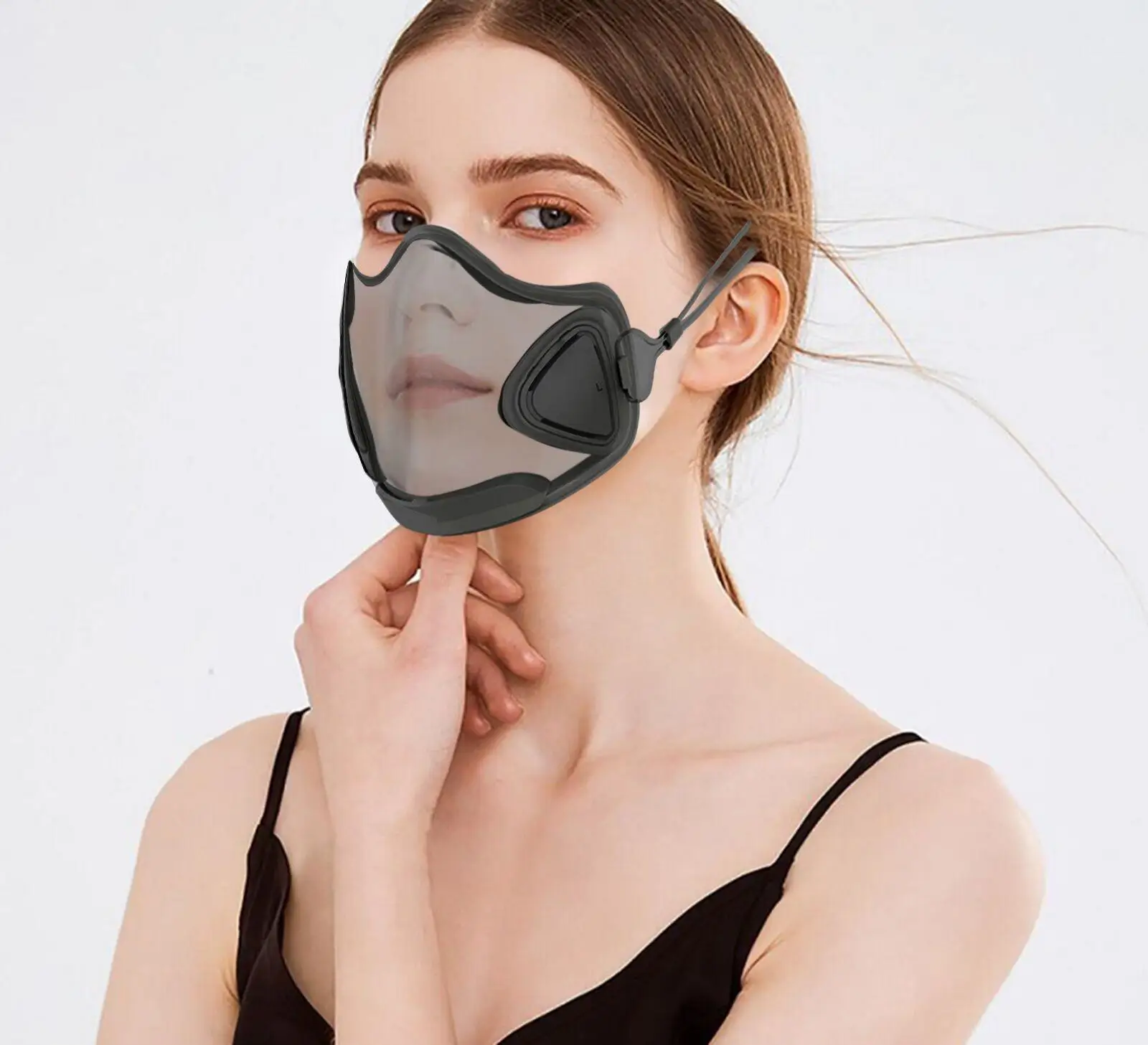 Transparent Mask With Five Protective Filters Fashion Masclear Transparent Clear Face Masks