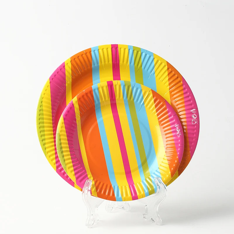 natural biodegradable disposable  food paper plate custom printed paper plate