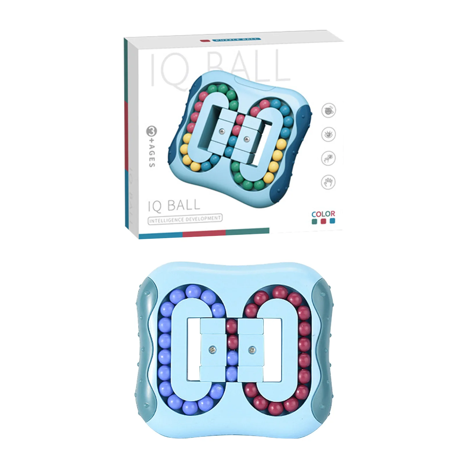 Decompression Educational Toys Rotating Magic Bean Fidget Toys Stress and Anxiety Relief Fingertip Cube plastic Toy