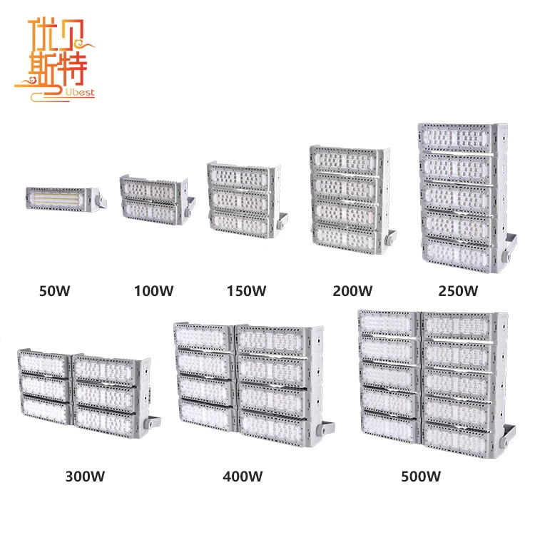 Youbeisite High Brightness IP66 Waterproof Aluminum 50 100 150 200 250 300 400 500 W LED Flood Light