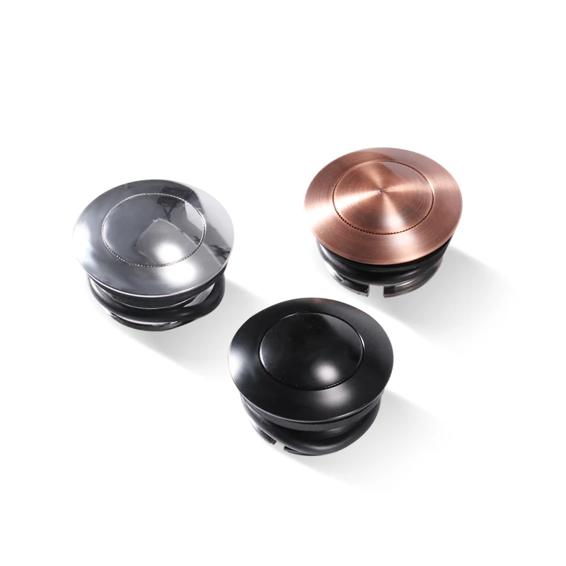 Motorcycle Gas Cap Flush Pop-Up Mount Fuel Tank Gas Cap Cover For Harley Sportster Dyna Softail Fatboy 1982-2018