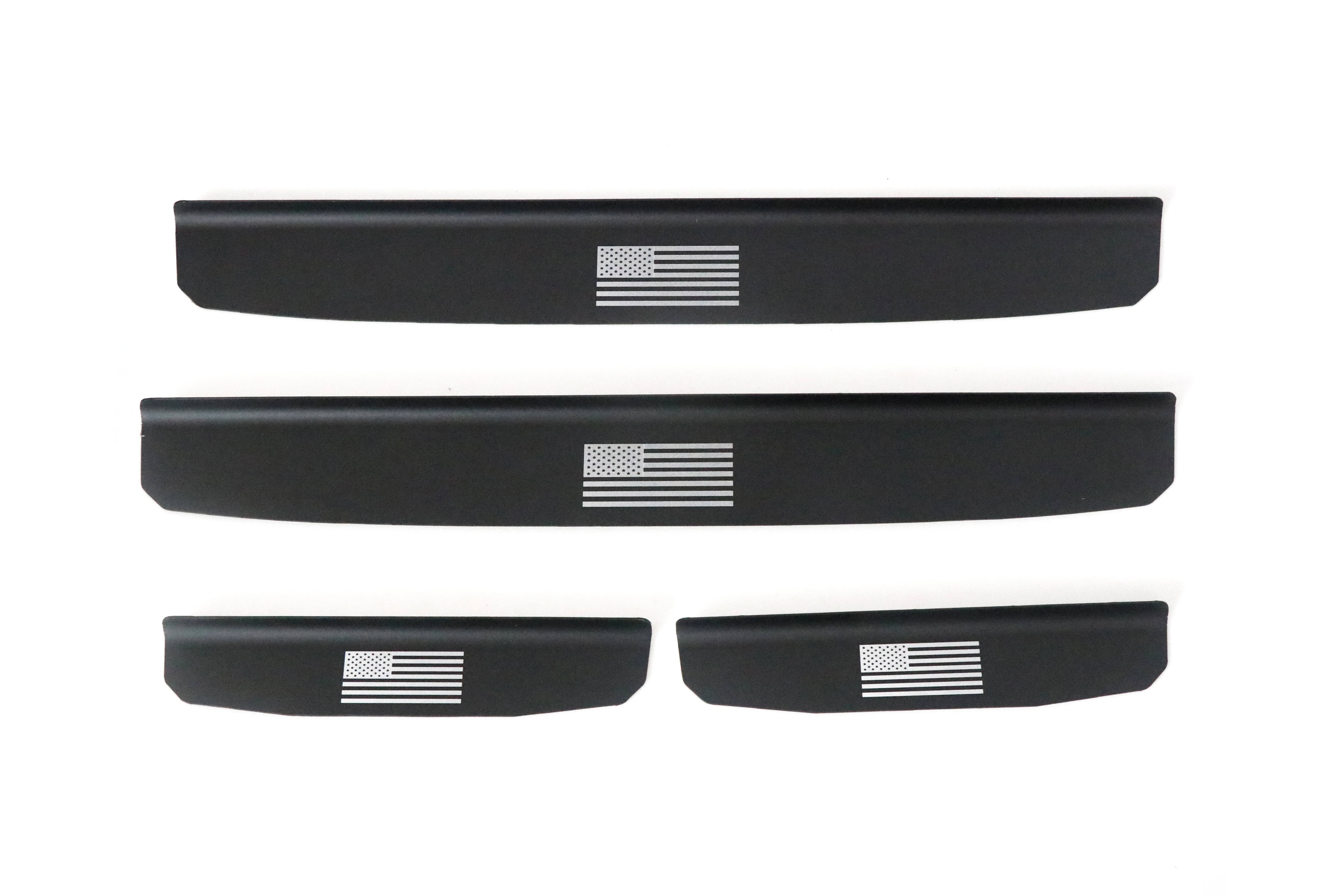 Cartaoo Aluminum Alloy  Door Sill Plates Entry Guards Kit for Jeep Wrangler JL 2018