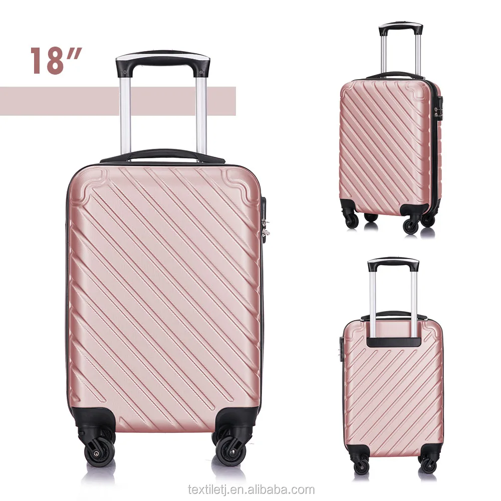 4 Pieces Luggage 18-28 Inch Hardshell Luggage Sets With Spinner Wheels Carry on Suitcase Rose Gold