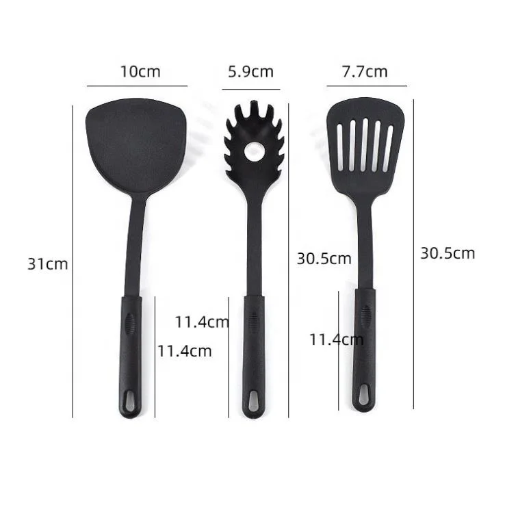 Plastic kitchen utensils set with PP handle