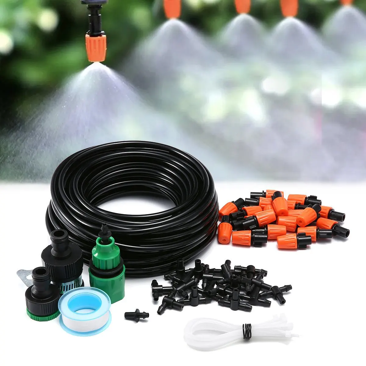 Watering Kits DIY High Quality durable Adjustable spray Greenhouse Micro Garden Outdoor Cooling System Drip Irrigation Kits