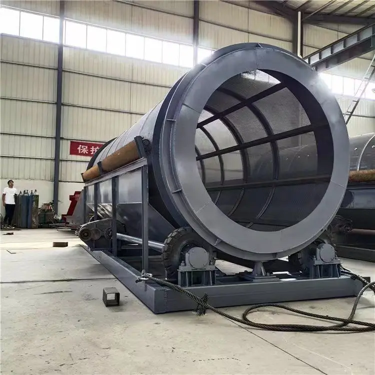 Heavy Duty Mobile Topsoil Rotary Drum Screening Machine Price Stone Trommel Screen Sand Screening Machine