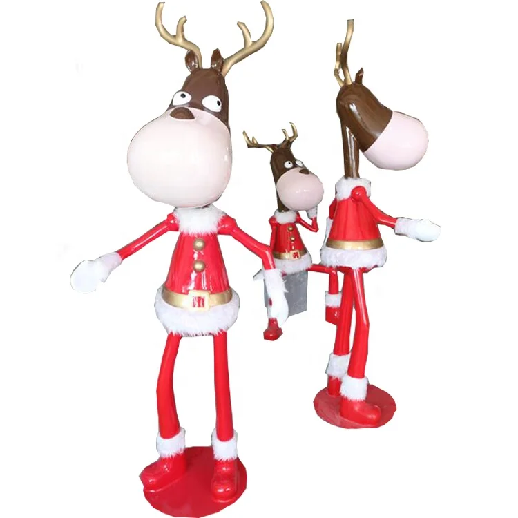 Fiberglass Christmas decoration party decoration waterproof fiberglass reindeer interior decoration