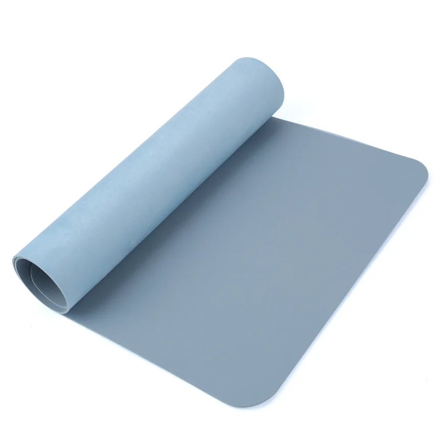 
PVC Table Mat Easy Clean Desk PU Leather Office Gaming Desktop Computer Keyboard Waterproof Mouse Mat Pad 