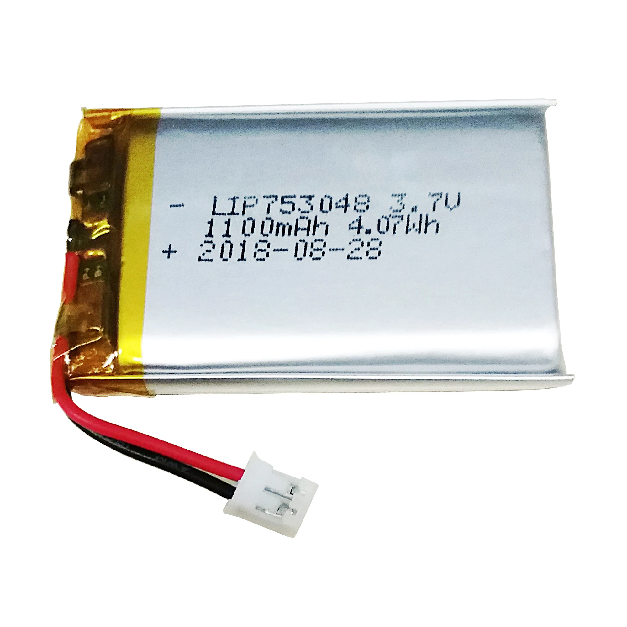 11.1v 1000mah battery Rechargeable 3s 753048 1100mah lipo lithium ion 11.1v li-polymer battery pack