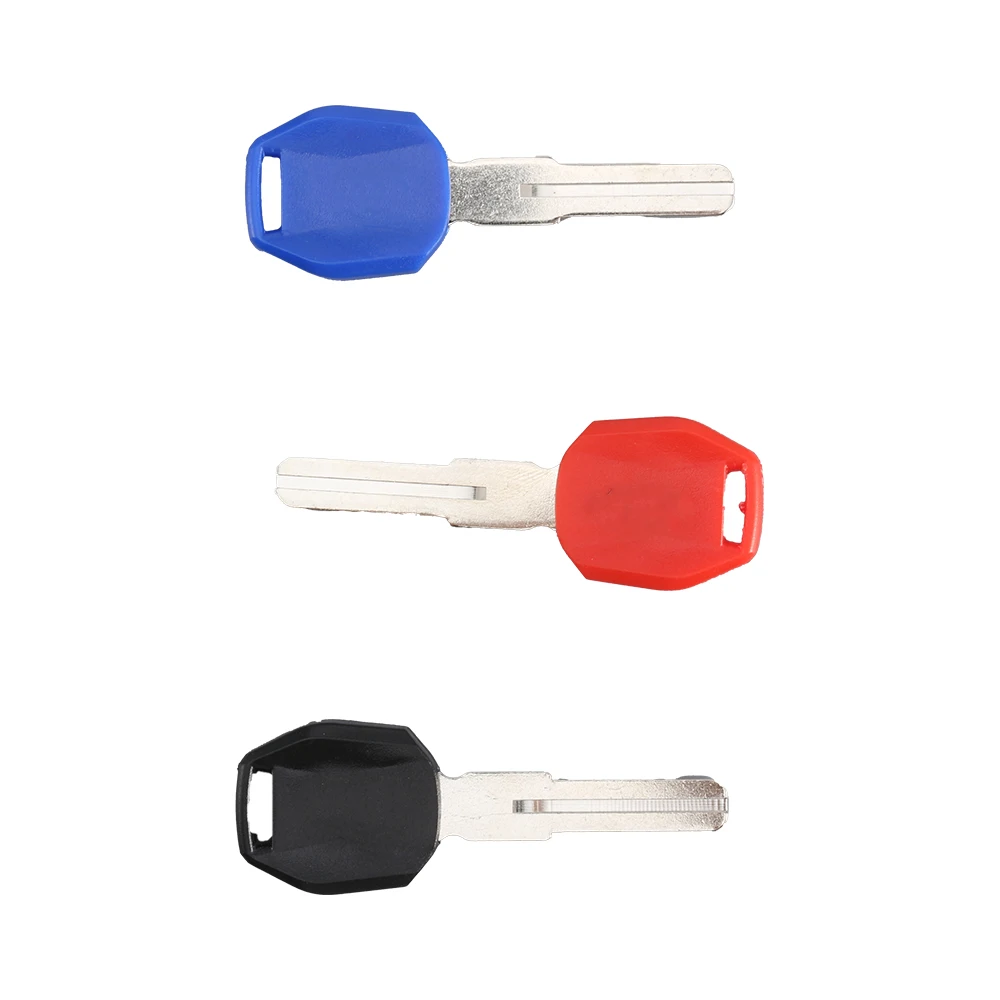 New Blank Motorcycle Uncut Keys Black Blue Red Length 44mm for KTM Motorbike Spare Part Replacement Accessory