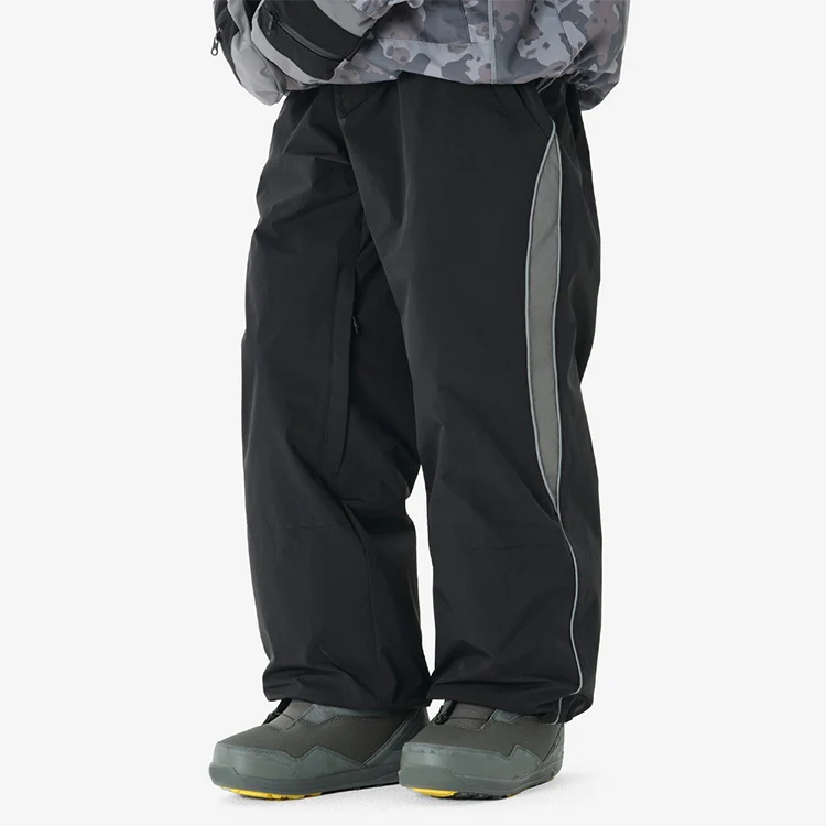 Custom Technical Baggy Snow Pants Men Waterproof Workout Windproof Snowboard Pants And Jacket