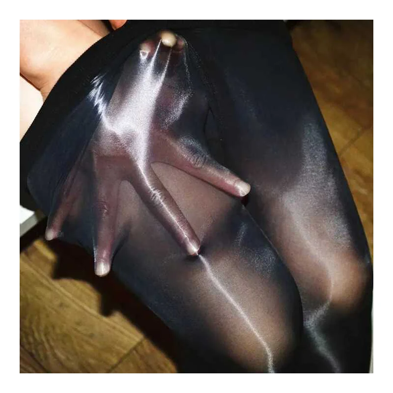 Global recycled standard 8D super glossy reflective shiny stockings candy color pantyhose tights