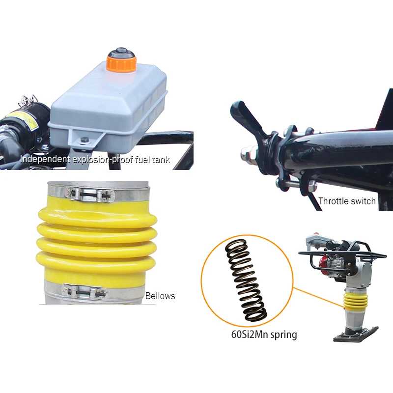 Building Construction Tools and Equipment Machinery Tamping Rammer High Quality Earth Rammer Compactor