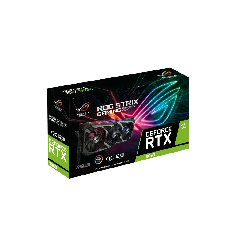 RTX3060 Graphics Card For ASUS ROG STRIX RTX 3060 O12G GAMING LHR Graphics Card for Computer Workstation Desktop