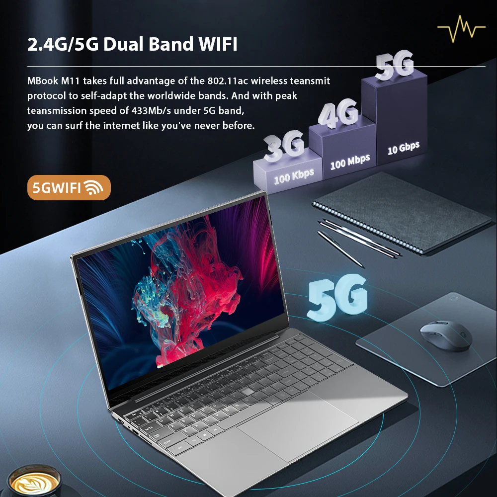 New Wholesale Laptops Custom Logo Intel N5095 Quad Core 256GB 512GB SSD Slim 15.6 inch DERE M12 Buy Bulk Laptops