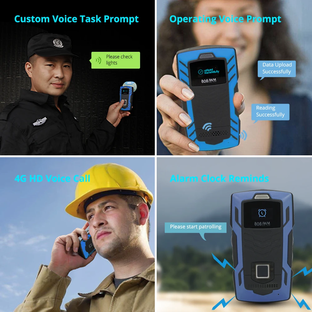 ODM 5000ZG Waterproof and Dustproof Fingerprint Verification Checkpoint Secur Guard Tour Management System With Led Screen