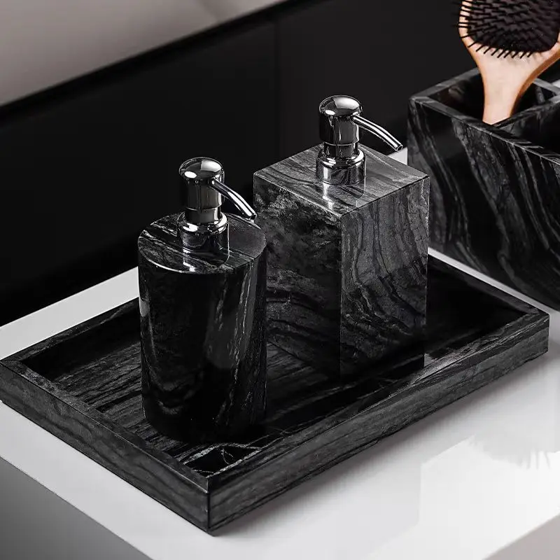 Wholesale High-end Custom Hand Wash Pump Set For Home & Hotel Decor For Shooting Props Storage Beige Wind Bathroom