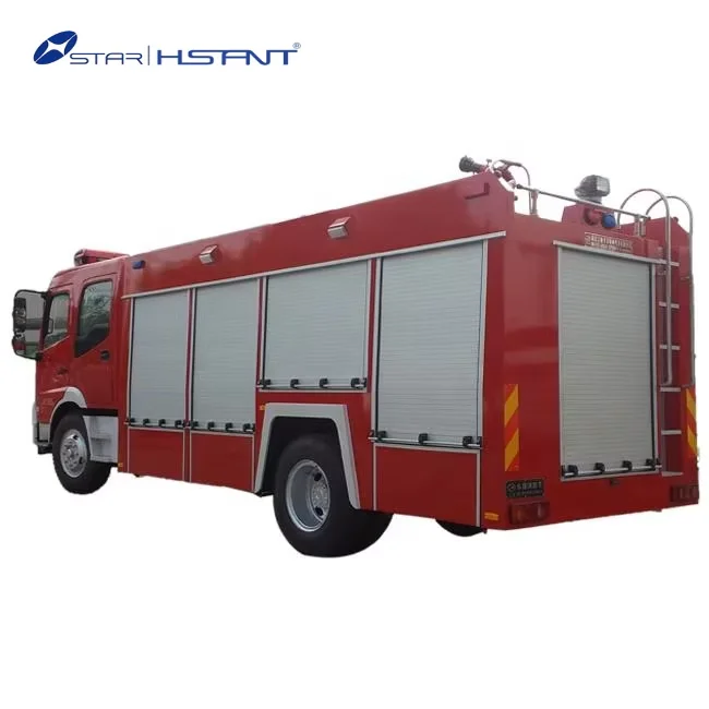 Chinese Factory 6ton 6000liters Fire Ladder Water Fire Truck Engine