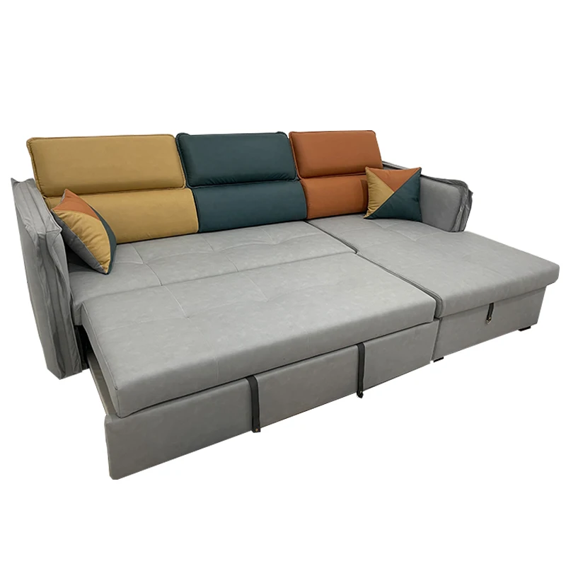 Wholesale High Quality Large Sleeper Modern European New Commercial Set Furniture Recliner Leather Folding Sofa