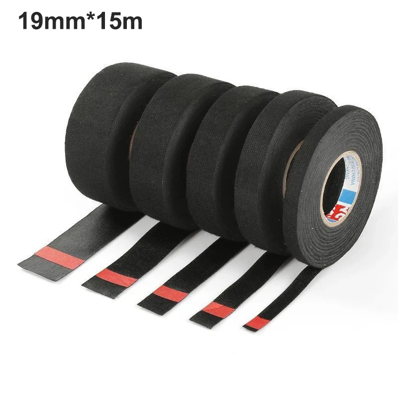19mm*15m Heat-resistant Flame Retardant Tape Adhesive Cloth Tape For Car Cable Harness Wiring