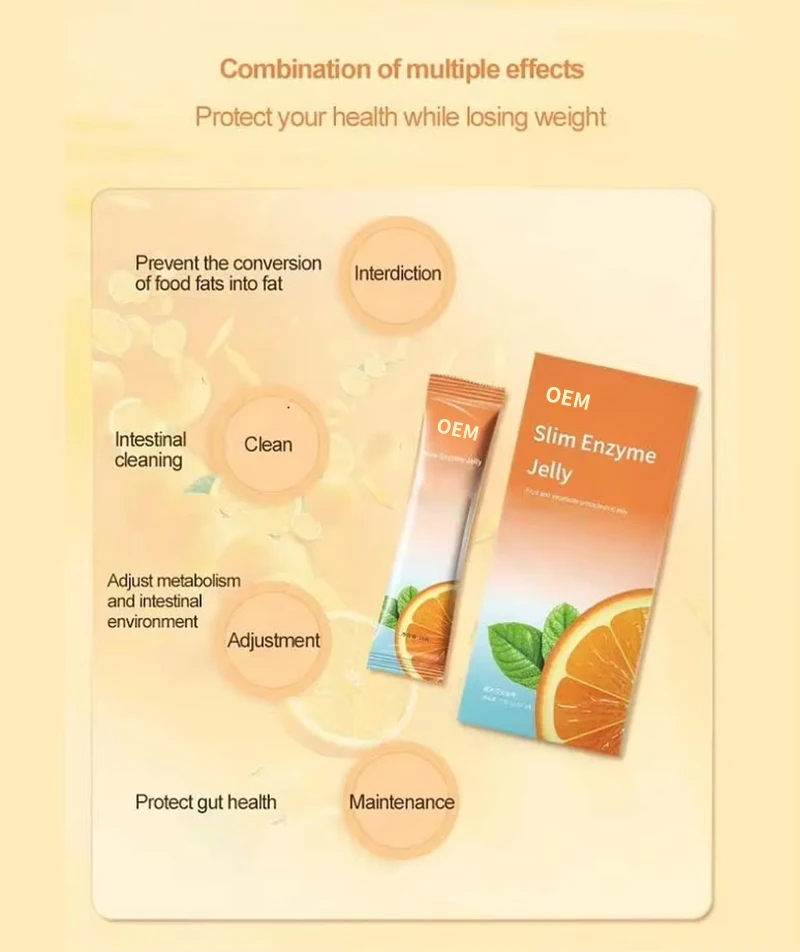OEM/ODM High Quality Body Slimming & Fat Burner Support Supplement Organic Enzyme Weight Management Jelly