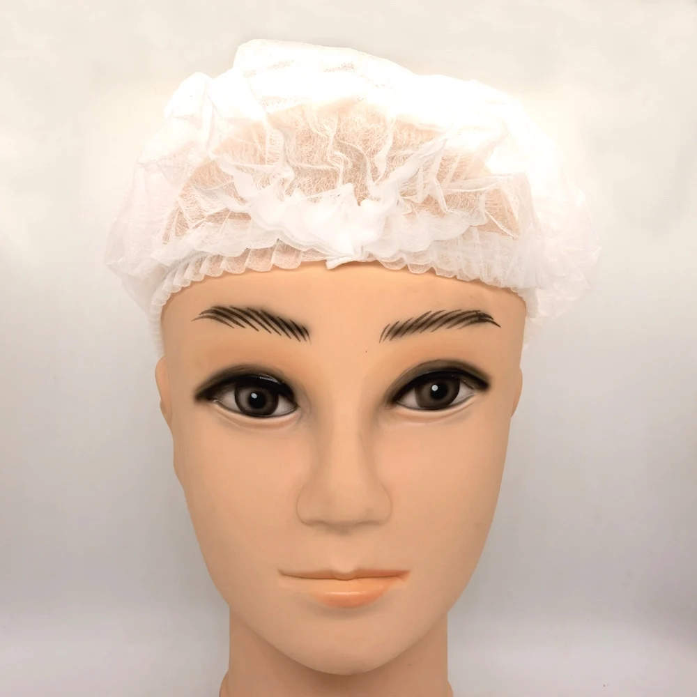 Medical Disposable PP Surgical Cap Doctor Bouffant Cap Non Woven  Mob Clip Cap