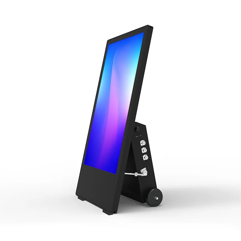 Наружный перезаряжаемый высокий дисплей цветной сенсорный ЖК рекламный экран с батареей