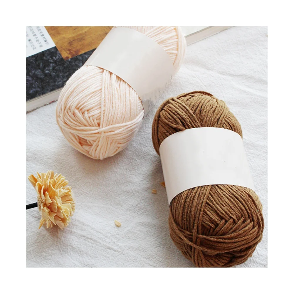 Wholesale 100% Acrylic Yarn For Hand-Knitted And Crochet 4 Ply Yarn Crocheted Slippers Cushion Doll Carpet Blended Yarn