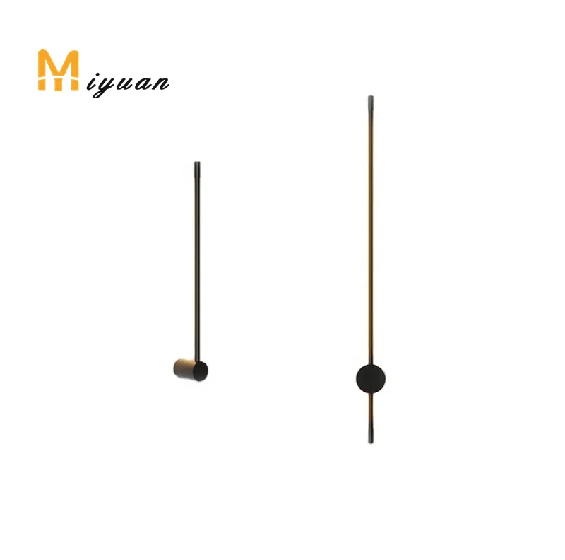 
High quality black mirror vanity light long bar led wall lamp 