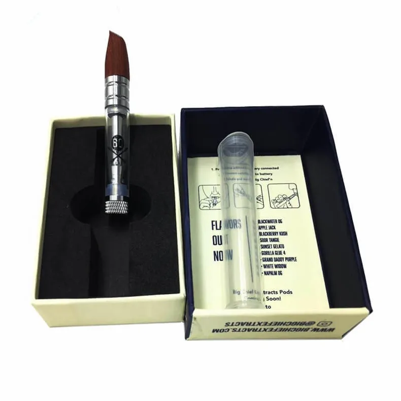 
Factory Wholesale Big Chief Vape Cartridge Cbd 510 Atomizer Wood Tips With Packaging Box Fast Shipping 