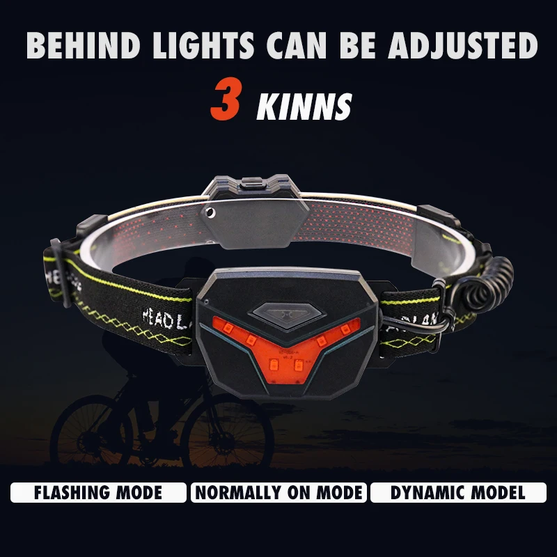 Новинка 2022 г., монолитный блок светодиодов, перезаряжаемые Противотуманные фары для бега, охоты, Водонепроницаемые фары