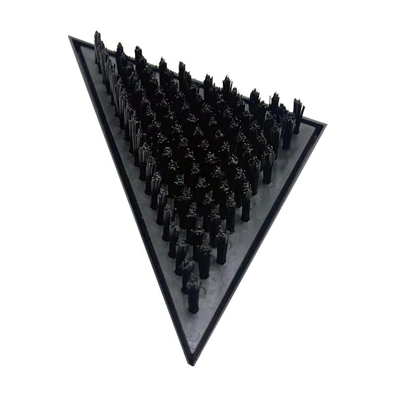 customizable 2402905 Golf towel cleaning brush Triangle PVC base nylon filament golf club cleaning brush