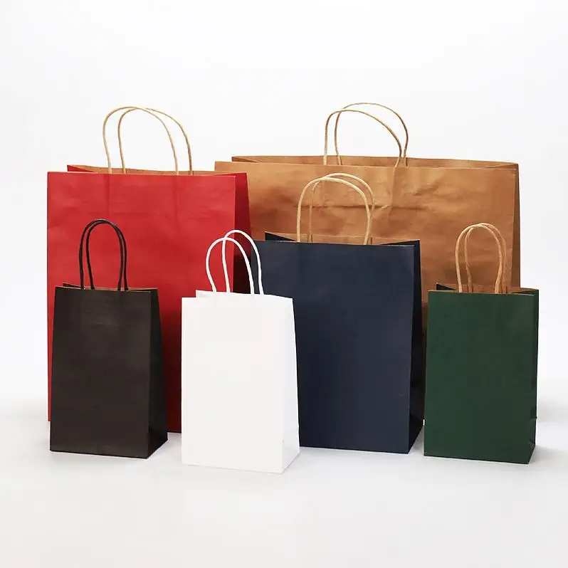 Крафт-бумажный пакет золотой подарок Ziplock роскошные коробки для еды розовый ресторанный мешок на вынос пластиковый почтовый печати крафт