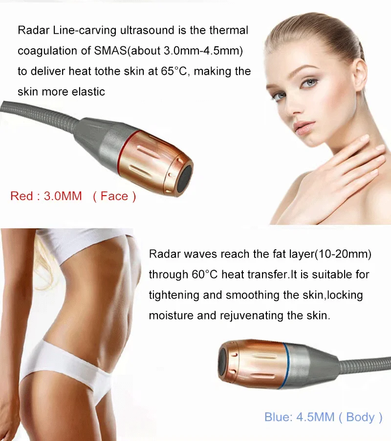 Hot Sale Face Shaping Wrinkle Removal Neck V-Max Radar Line Carving Face Lifting Beauty Machine