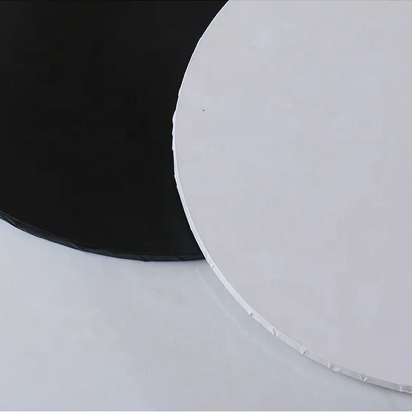 XJH Round Drums Glossy Laminated Masonite MDF Cake Board 6 8 10 Inch Heart Shaped Cake Drum 12 14 Inch MDF 5mm Cake Board
