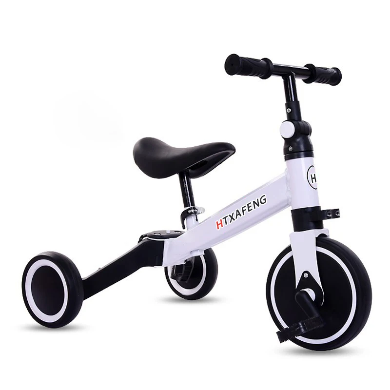 factory price selling foldable  kids tricycle with removable pedals / multifunction mini baby balance bike