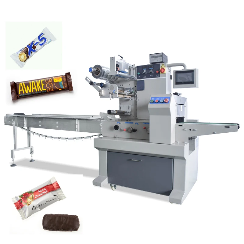 
Multi-function automatic chocolate bar stick wrapping machine packing machine 