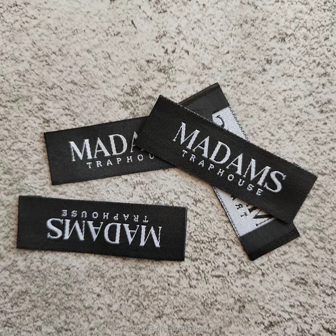 Изготовленные на заказ тканые этикетки с логотипом бренда для одежды
