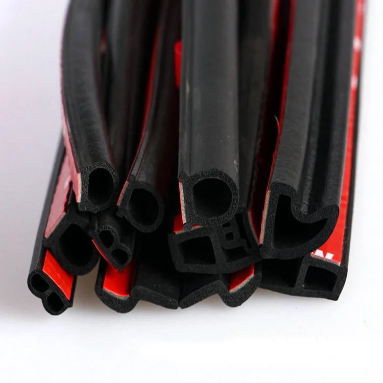 Self adhesive d type P type l type  car door  weather epdm  sponge  rubber seal strip