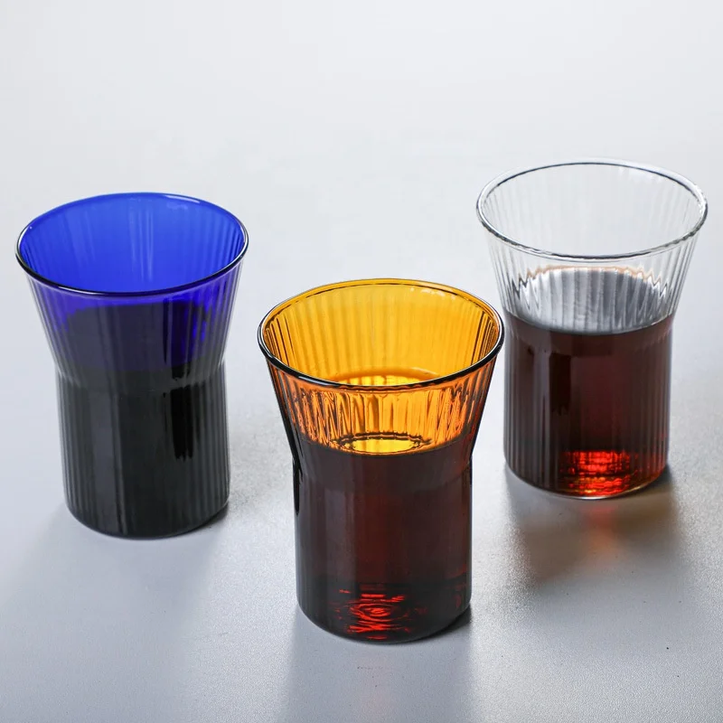 Z Heat Resistant Glass Cup Manufacturer Dessert Cups Glass Mugs Coffee Colored Single Wall Insulated Borosilicate Glass Cup
