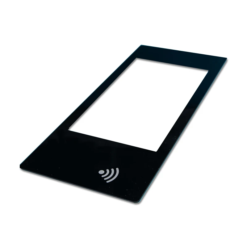 Factory  Custom Intelligent Appliance Display Screen Touch Control Toughened Glass Panel With Design Silk Screen Print