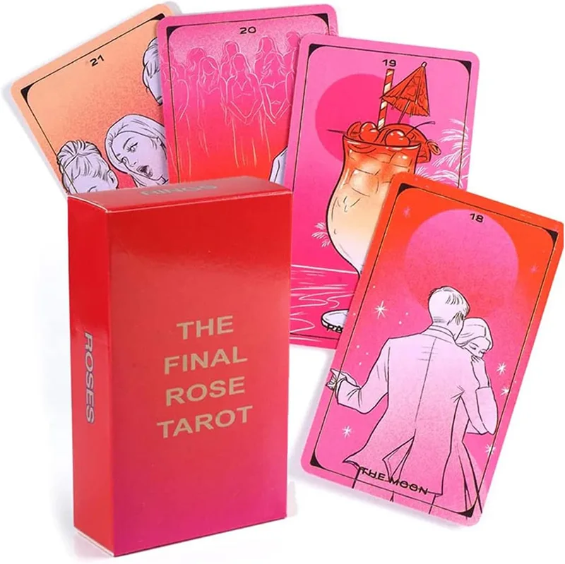 custom print Most Dramatic and Attractive Deck love tarot cards Rose moon case love Rose Tarot tarot cards