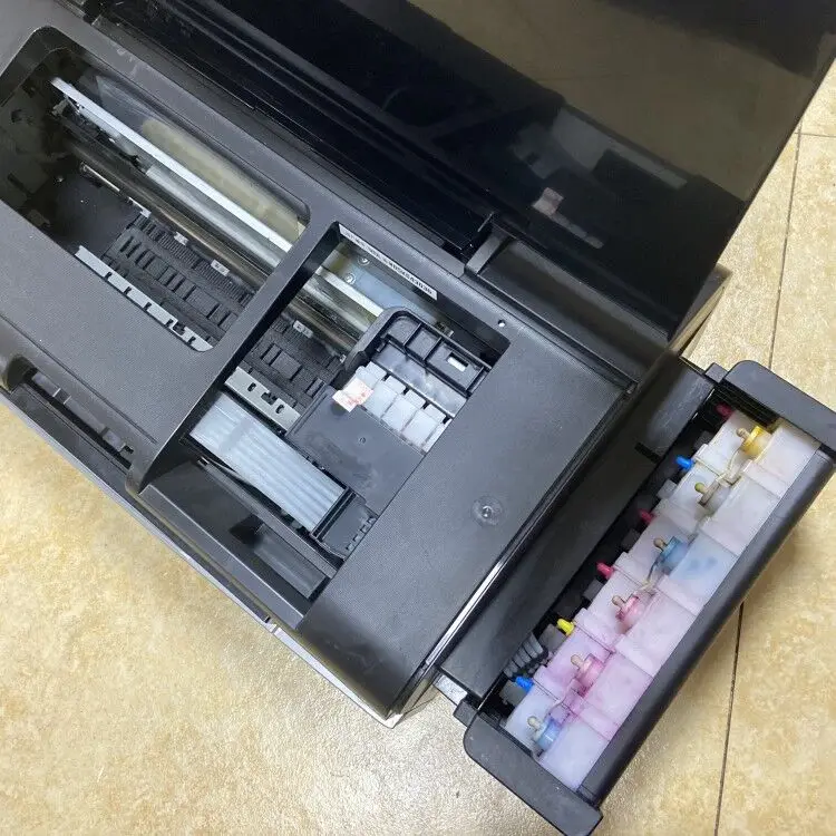 Оптовая продажа с завода оригинальный 90% новый сублимационный принтер для струйного принтера Epson L805 емкостью чернил СНПЧ